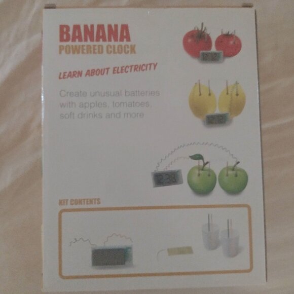 Banana clock science kit - Learn how electricity conducts - Picture 1 of 2